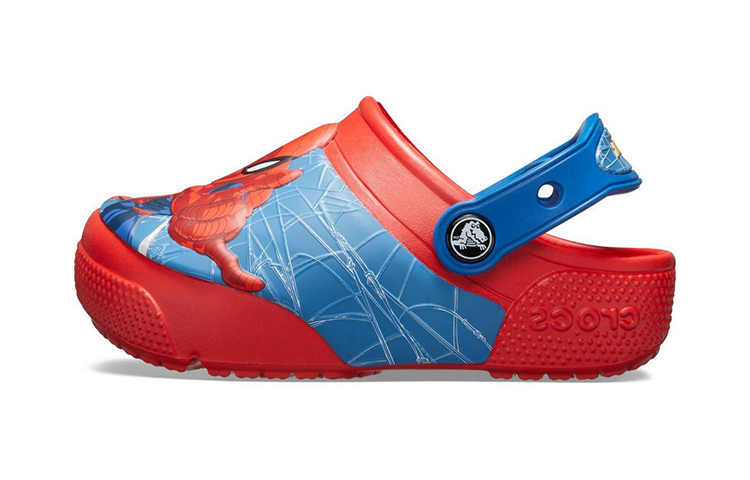 (Youth) Crocs Fun Lab SpiderMan Lights Clogs 'Red Blue' 205506-8C1
