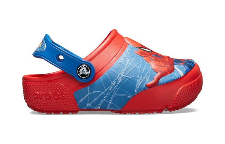 Order (Youth) Crocs Fun Lab SpiderMan Lights Clogs 'Red Blue' 205506-8C1