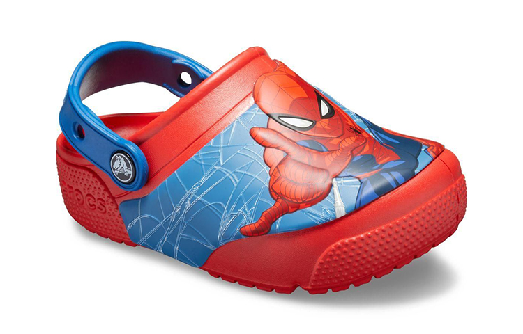 Lookbook (Youth) Crocs Fun Lab SpiderMan Lights Clogs 'Red Blue' 205506-8C1