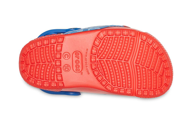 Sizing (Youth) Crocs Fun Lab SpiderMan Lights Clogs 'Red Blue' 205506-8C1