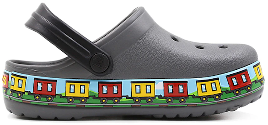 (Youth) Crocs Fun Lab Train Band Clogs 'Grey Multi' 205516-0DA Order (Youth) Crocs Fun Lab Train Band Clogs 'Grey Multi' 205516-0DA