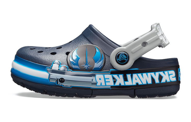 (Youth) Crocs Funlab Luke Skywalker Lights Clogs 'Grey Blue' 206280-410