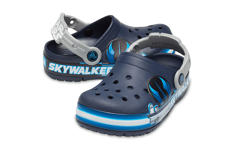 Shop (Youth) Crocs Funlab Luke Skywalker Lights Clogs 'Grey Blue' 206280-410