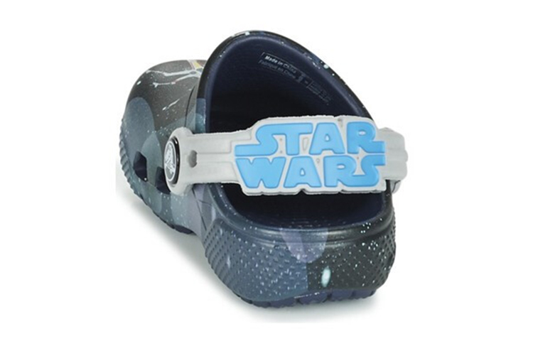 Details for (Youth) Crocs FunLab Star Wars Classic Clogs 'Black Blue' 204115-410