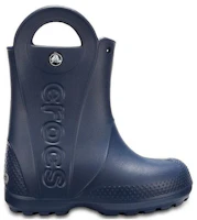 Order 兒童 Crocs卡駱馳 舒適耐磨輕便 中筒 兒童靴子 深藍色