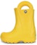 Buy (Youth) Crocs Handle It Rain Boots 'Yellow' 12803-730