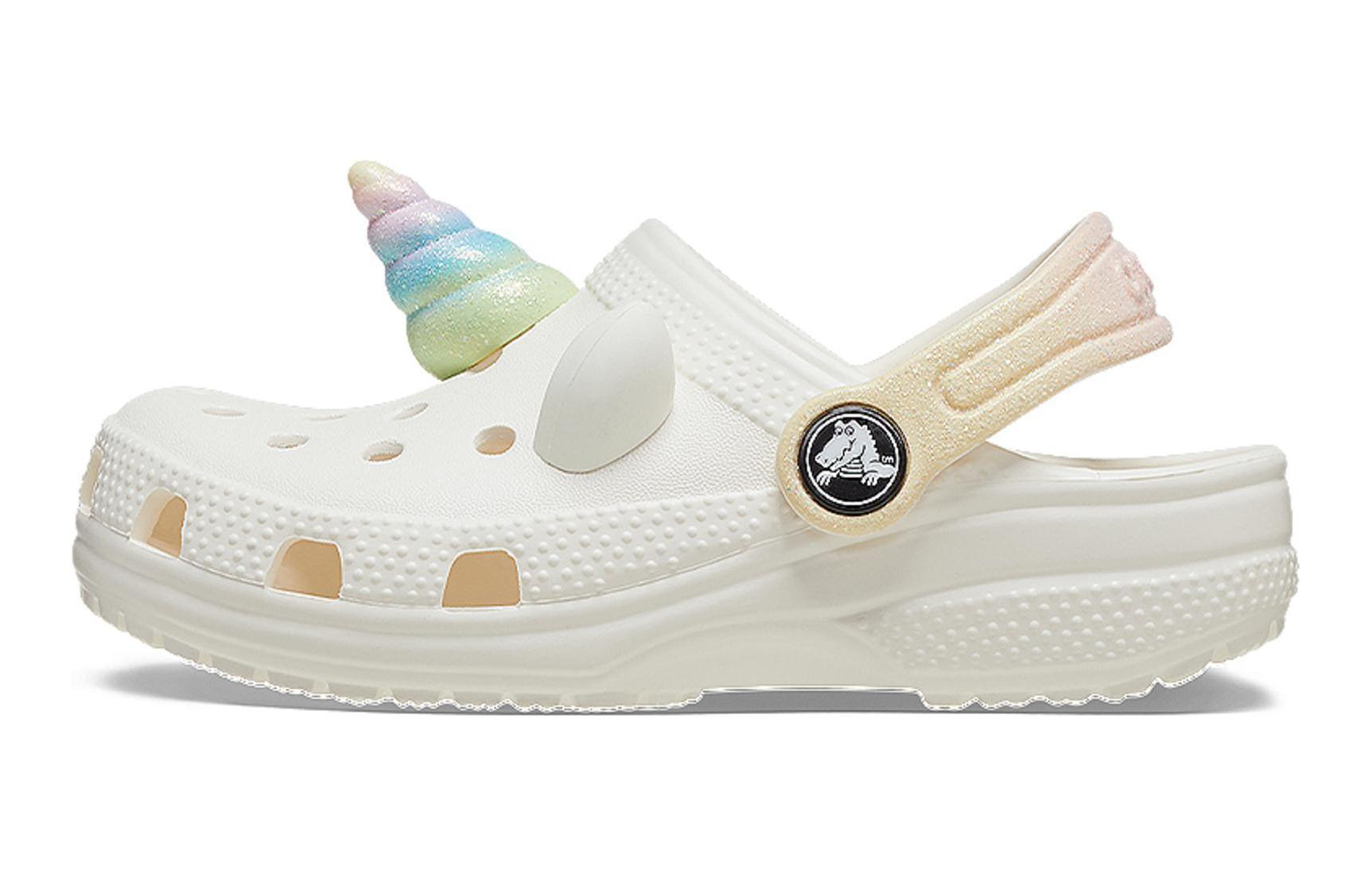 (Youth) Crocs I AM Rainbow Unicorn 'White Teal' 209140-0WV