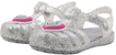 (JR) Crocs Isabella Glitter Flat Sandal 'Kelabu Perak' 205038-040