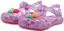 Lookbook (JR) Sandal Rata Crocs Isabella Berkilau 'Ungu Merah Jambu' 205038-518