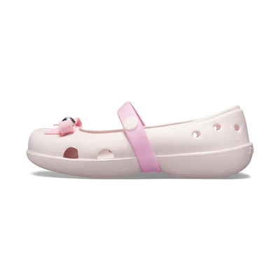 (Youth) Crocs Keeley Charm Flats 'Pink'