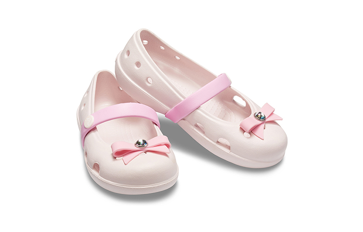 Shop (Youth) Crocs Keeley Charm Flats 'Pink' 205487-6PI