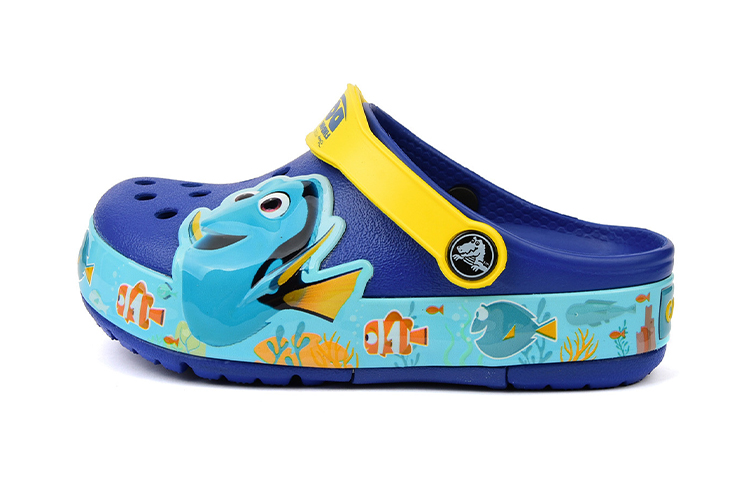 Buy 兒童 Crocs 小克駱格 酷閃海底總動員多莉 沙灘洞洞鞋 藍色