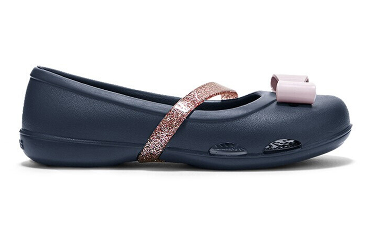 Order (Youth) Crocs Lina Charm Flat 'Navy Blue' 205529-410