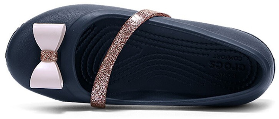 (Youth) Crocs Lina Charm Flat 'Navy Blue' 205529-410 Lookbook (Youth) Crocs Lina Charm Flat 'Navy Blue' 205529-410