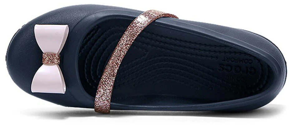 (Youth) Crocs Lina Charm Flat 'Navy Blue' 205529-410 Lookbook (Youth) Crocs Lina Charm Flat 'Navy Blue' 205529-410