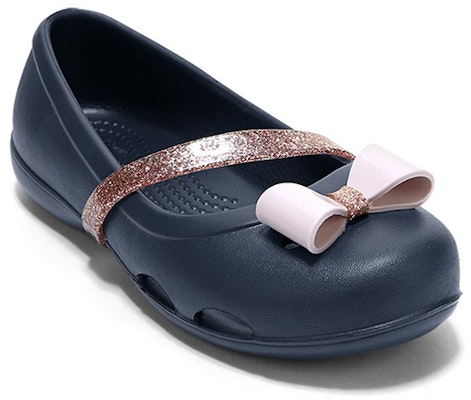 (Youth) Crocs Lina Charm Flat 'Navy Blue' 205529-410 Shop (Youth) Crocs Lina Charm Flat 'Navy Blue' 205529-410