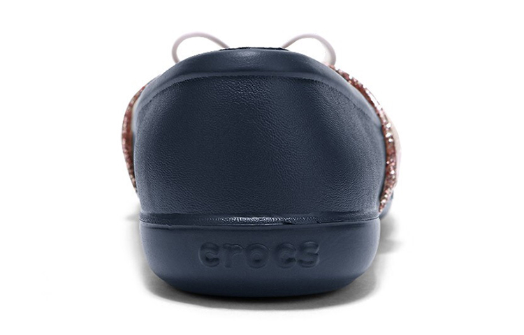 Details for (Youth) Crocs Lina Charm Flat 'Navy Blue' 205529-410