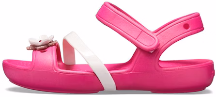 (Youth) Crocs Lina Flower Charm Round Toe Sandals 'Pink' 205530-6X0 (Youth) Crocs Lina Flower Charm Round Toe Sandals 'Pink' 205530-6X0