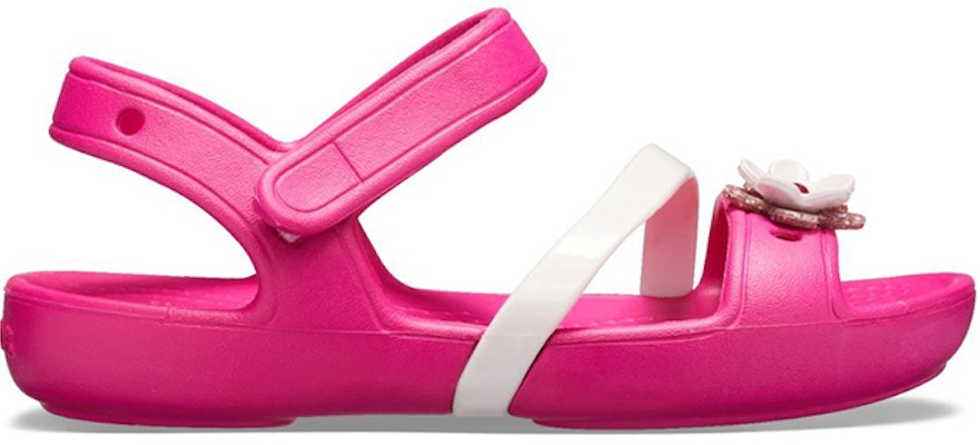 (Youth) Crocs Lina Flower Charm Round Toe Sandals 'Pink' 205530-6X0 Order (Youth) Crocs Lina Flower Charm Round Toe Sandals 'Pink' 205530-6X0