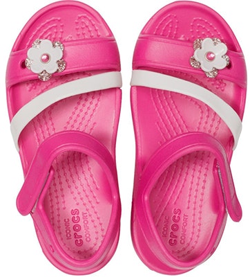 (Youth) Crocs Lina Flower Charm Round Toe Sandals 'Pink' 205530-6X0 Purchase (Youth) Crocs Lina Flower Charm Round Toe Sandals 'Pink' 205530-6X0