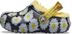 (JR) Crocs Berbulu Percutian 'Black Daisy' Clog 207318-0ZI