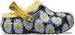 (JR) Crocs Berbulu Percutian 'Black Daisy' Clog 207318-0ZI