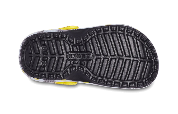 Sizing (JR) Crocs绒里休闲风木屐 '黑色雏菊' 207318-0ZI