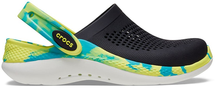 (JR) Crocs LiteRide 360 大理石拖鞋 '黑绿青色' 207668-0C4 Order (JR) Crocs LiteRide 360 大理石拖鞋 '黑绿青色' 207668-0C4