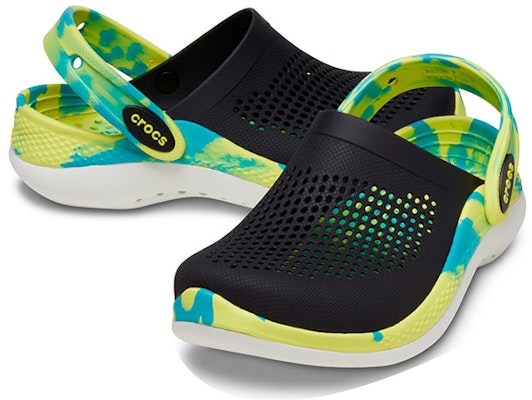 (Youth) Crocs LiteRide 360 Marbled Clogs 'Black Green Aqua' 207668-0C4 Shop (Youth) Crocs LiteRide 360 Marbled Clogs 'Black Green Aqua' 207668-0C4