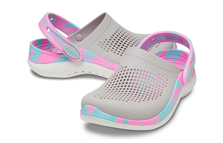 Shop (Youth) Crocs Literide 360 Marbled Clogs 'Grey Pink Blue' 207668-1DU