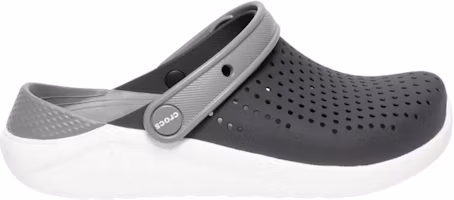 (Youth) Crocs LiteRide Clogs 'Black Grey White' 205964-066 (Youth) Crocs LiteRide Clogs 'Black Grey White' 205964-066