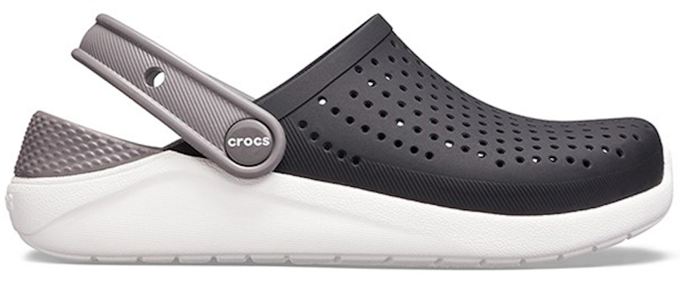 (Youth) Crocs LiteRide Clogs 'Black Grey White' 205964-066 Order (Youth) Crocs LiteRide Clogs 'Black Grey White' 205964-066