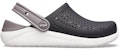 (JR) Crocs LiteRide Clogs 'Hitam Kelabu Putih' 205964-066