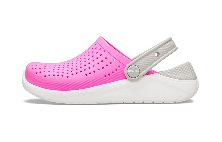 (Youth) Crocs LiteRide Clogs 'Pink White Grey' 205964-6QR