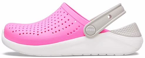 (Youth) Crocs LiteRide Clogs 'Pink White Grey' 205964-6QR (Youth) Crocs LiteRide Clogs 'Pink White Grey' 205964-6QR