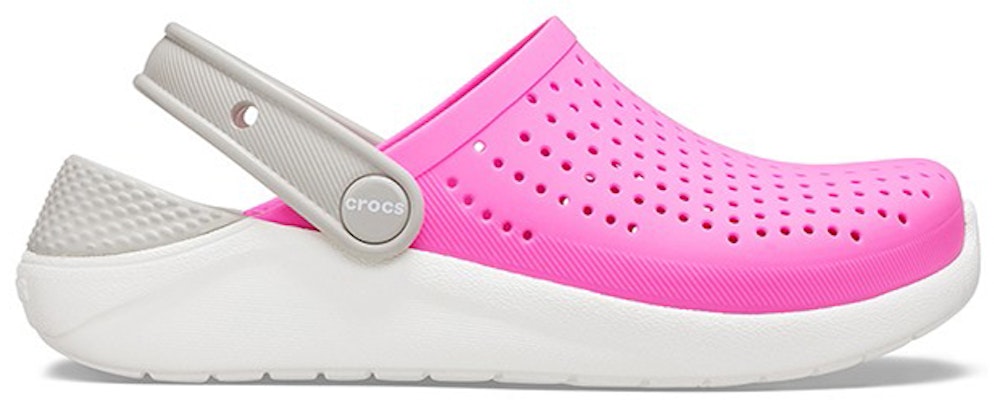 (Youth) Crocs LiteRide Clogs 'Pink White Grey' 205964-6QR Order (Youth) Crocs LiteRide Clogs 'Pink White Grey' 205964-6QR