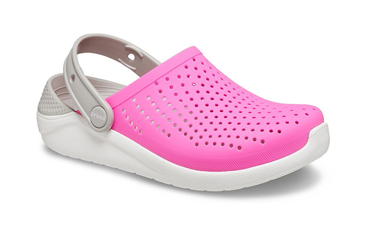 Lookbook (Youth) Crocs LiteRide Clogs 'Pink White Grey' 205964-6QR