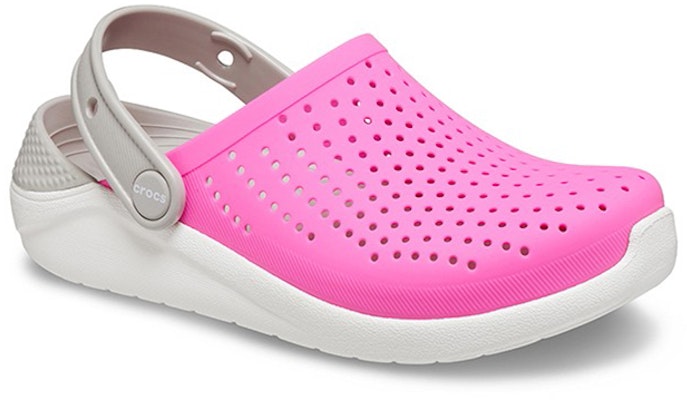 (Youth) Crocs LiteRide Clogs 'Pink White Grey' 205964-6QR Lookbook (Youth) Crocs LiteRide Clogs 'Pink White Grey' 205964-6QR