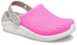 (JR) Crocs LiteRide Clogs 'Merah Jambu Putih Kelabu' 205964-6QR