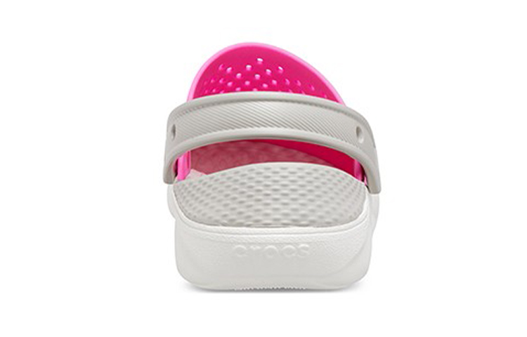 Details for (Youth) Crocs LiteRide Clogs 'Pink White Grey' 205964-6QR