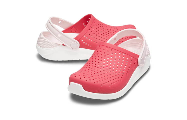 Shop (Youth) Crocs LiteRide Clogs 'White Pink' 205964-6EW