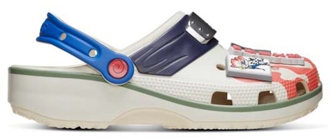 (Youth) Crocs Minato Classic Clog Blue Red Tan 209885 (Youth) Crocs Minato Classic Clog Blue Red Tan 209885