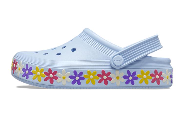 (Youth) Crocs Off Court Daisy Clogs 'Blue' 209061-4NS