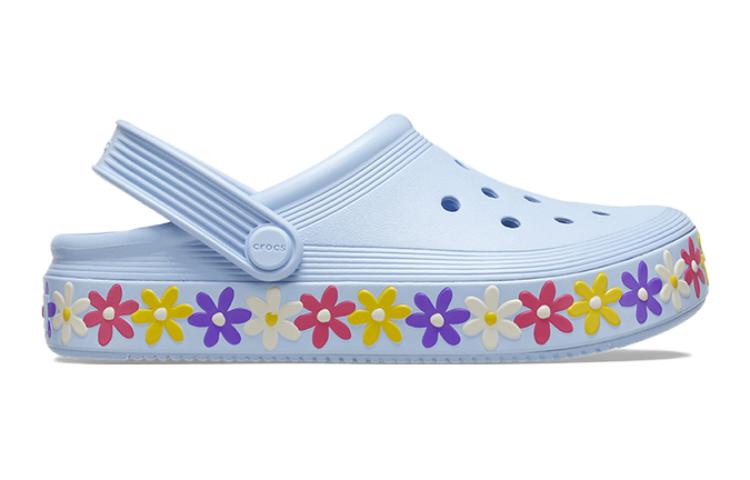 Order (Youth) Crocs Off Court Daisy Clogs 'Blue' 209061-4NS