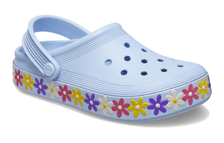 Lookbook (Youth) Crocs Off Court Daisy Clogs 'Blue' 209061-4NS