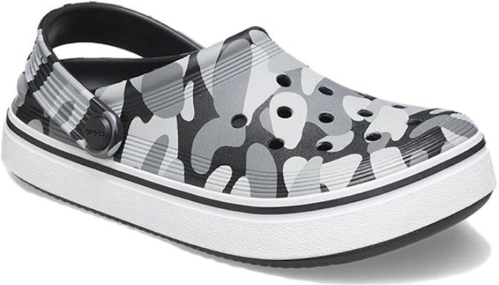(Youth) Crocs Off Court Printed Clogs 'Grey Black White' 209150-066 Lookbook (Youth) Crocs Off Court Printed Clogs 'Grey Black White' 209150-066