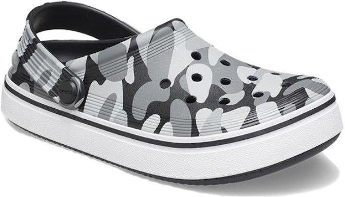 (Youth) Crocs Off Court Printed Clogs 'Grey Black White' 209150-066 Lookbook (Youth) Crocs Off Court Printed Clogs 'Grey Black White' 209150-066