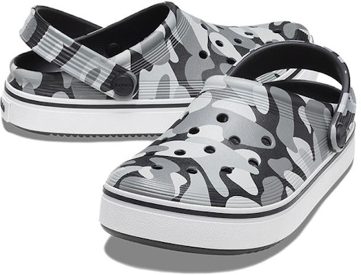 (JR) Crocs Off Court Clogs Cetakan 'Kelabu Hitam Putih' 209150-066 Shop (JR) Crocs Off Court Clogs Cetakan 'Kelabu Hitam Putih' 209150-066