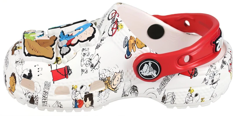 (JR) クロックス ピーナッツ クラシック クロッグ (白/赤) 208631-94S Buy (JR) クロックス ピーナッツ クラシック クロッグ (白/赤) 208631-94S
