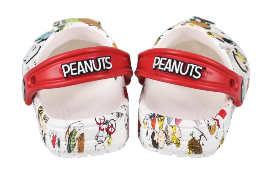 (Youth) Crocs Peanuts Classic Clogs 'White Red' 圖 5
